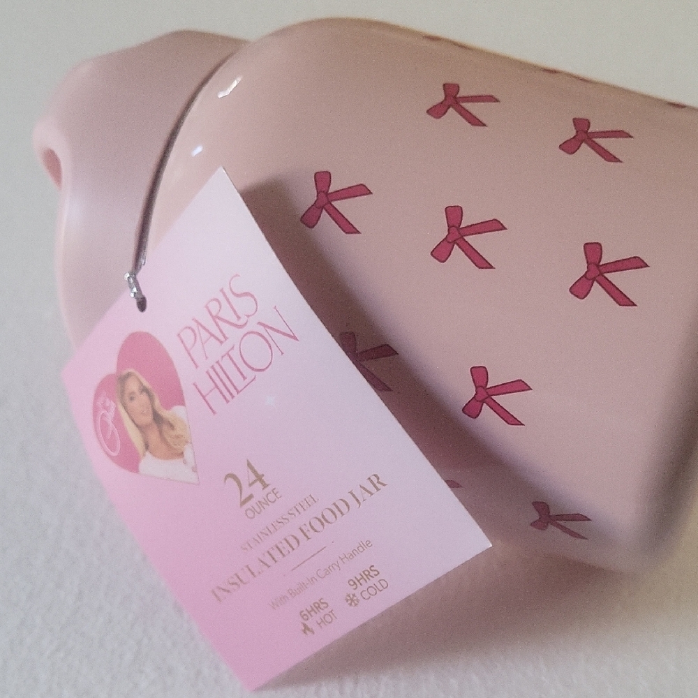 Paris Hilton Pink Bow Insulated Jar